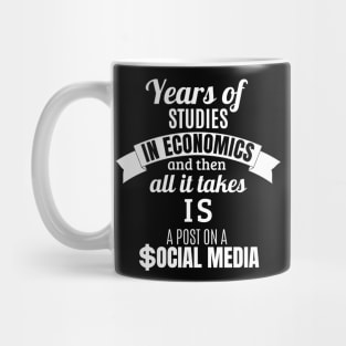 Economics Degree vs A Social Media Post Mug